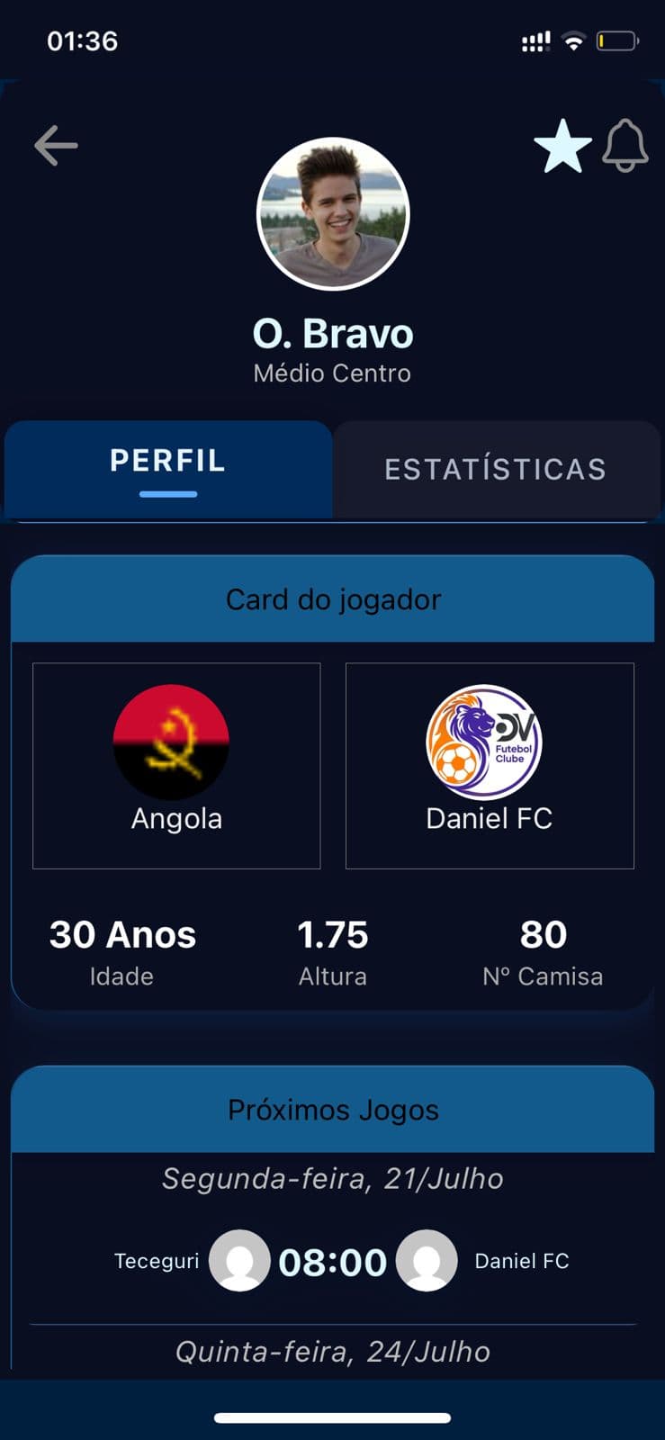 Trumunus App - Equipas e Jogos